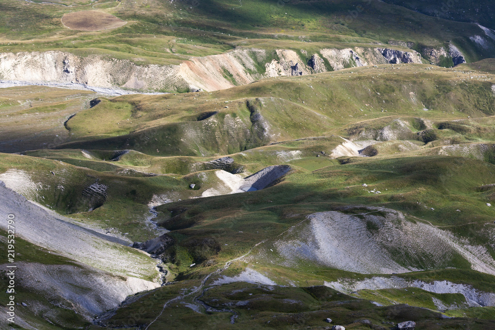 Vue des dolines du Mercantour