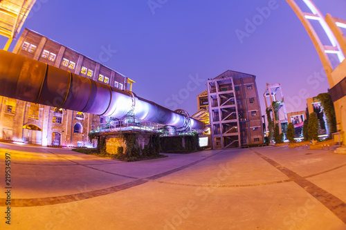 Factory buildings and industrial equipment