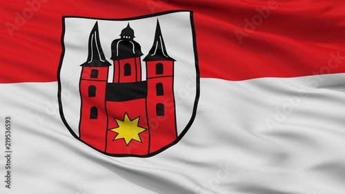 Marienmunster City Flag, Country Germany, Closeup View photo