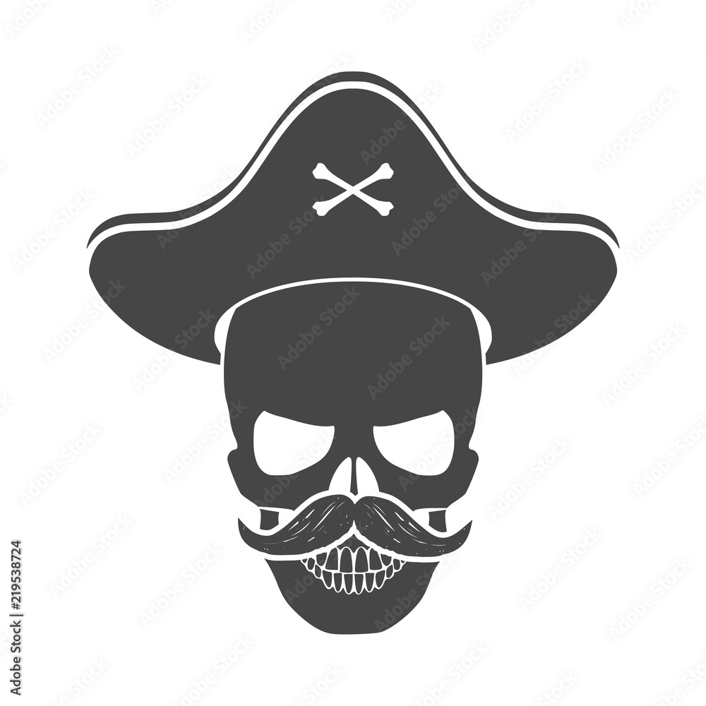 Sea pirate emblem, Pirate icon