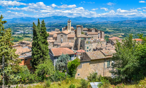 Scenic sight in Falvaterra, beautiful village in the Province of Frosinone, Lazio, central Italy.