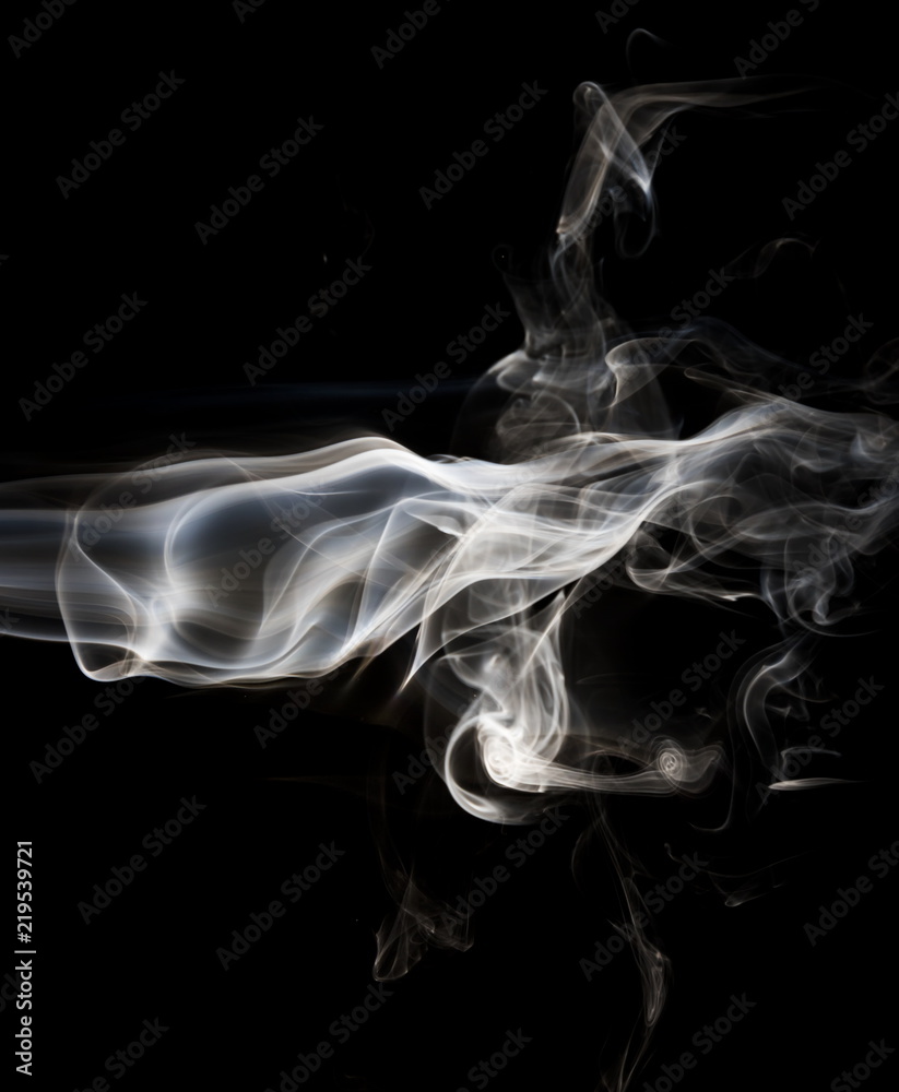 Smoke on black background Smoke on black background