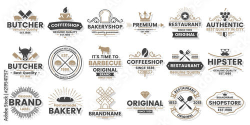 Vintage Retro Vector Logo for banner
