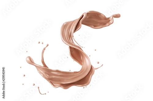 Foundation liquid splash, Cosmetic make up. photo