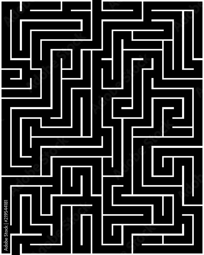 Rectangle maze isolated on white background