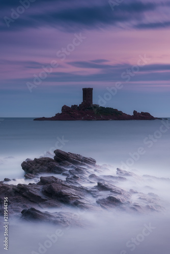 blue hour around the ile d'or ( le dramont )