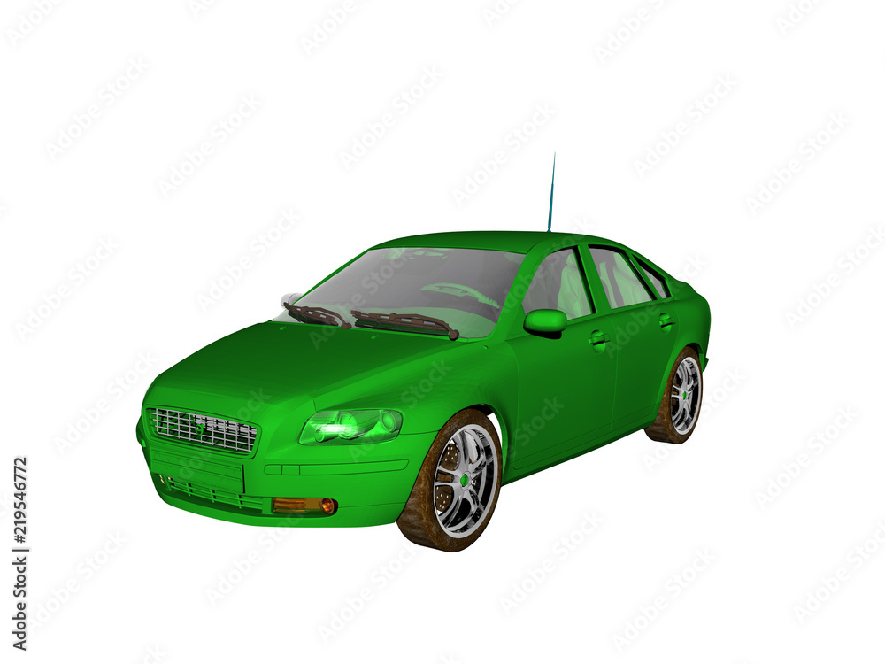 Grüne Limousine