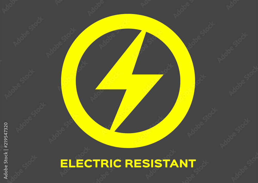 electric resistant icon vector electric resistant icon vector