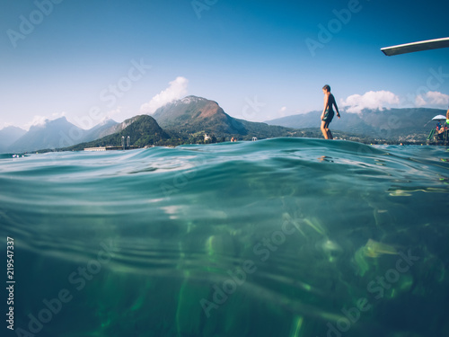 Sauter dans l'eau