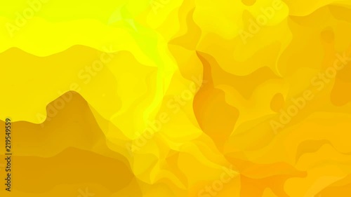 abstract animated stained background seamless loop video - watercolor effect - gold yellow ochre color