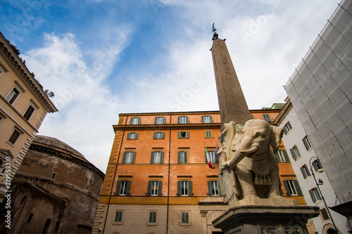 Elephant obelisk at Minerva square in Rome