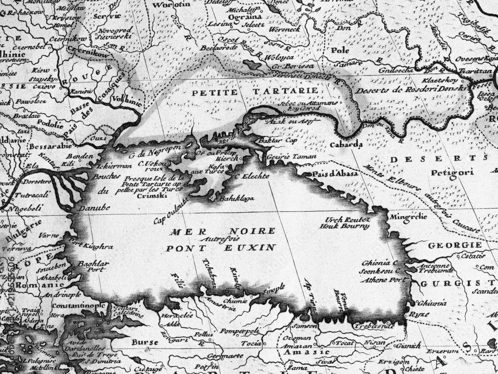 古地図　黒海周辺地域