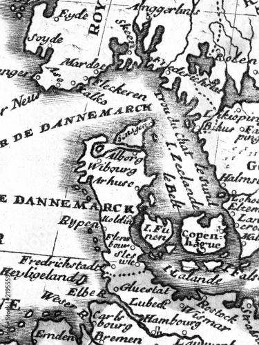 古地図　デンマーク