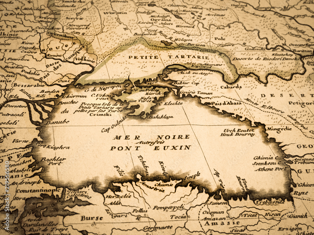 古地図　黒海周辺地域
