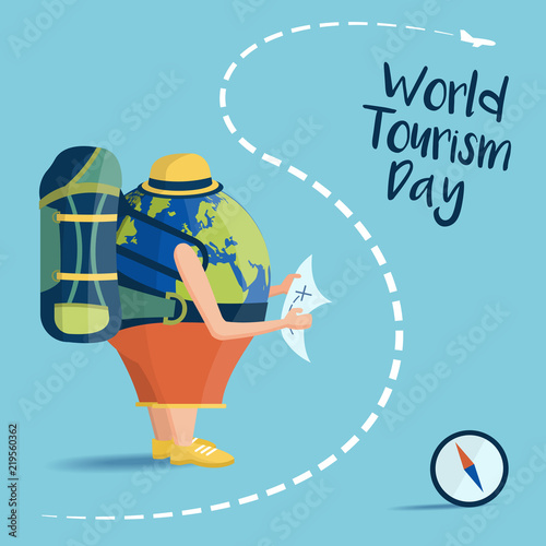 Vector Illustration on the theme World Tourism

