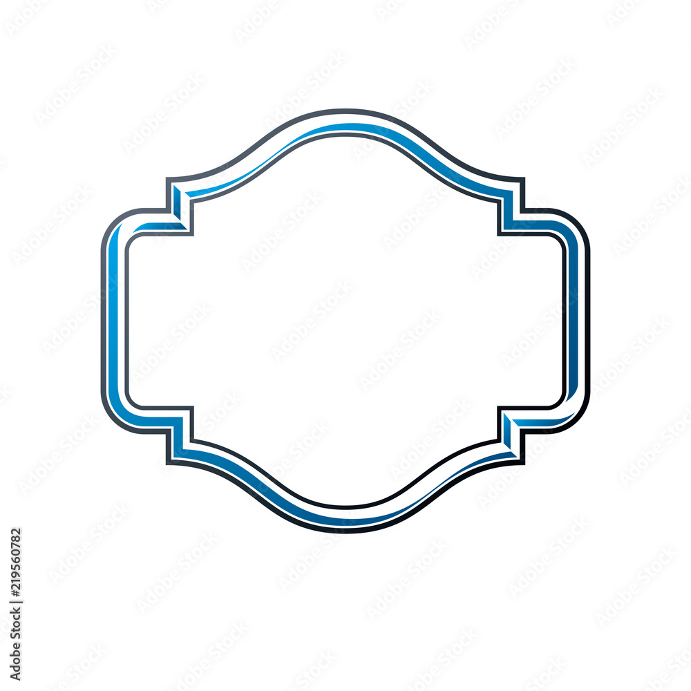 Luxury frame with empty copy-space, vector illustration.