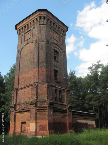 Ancient tower in the park