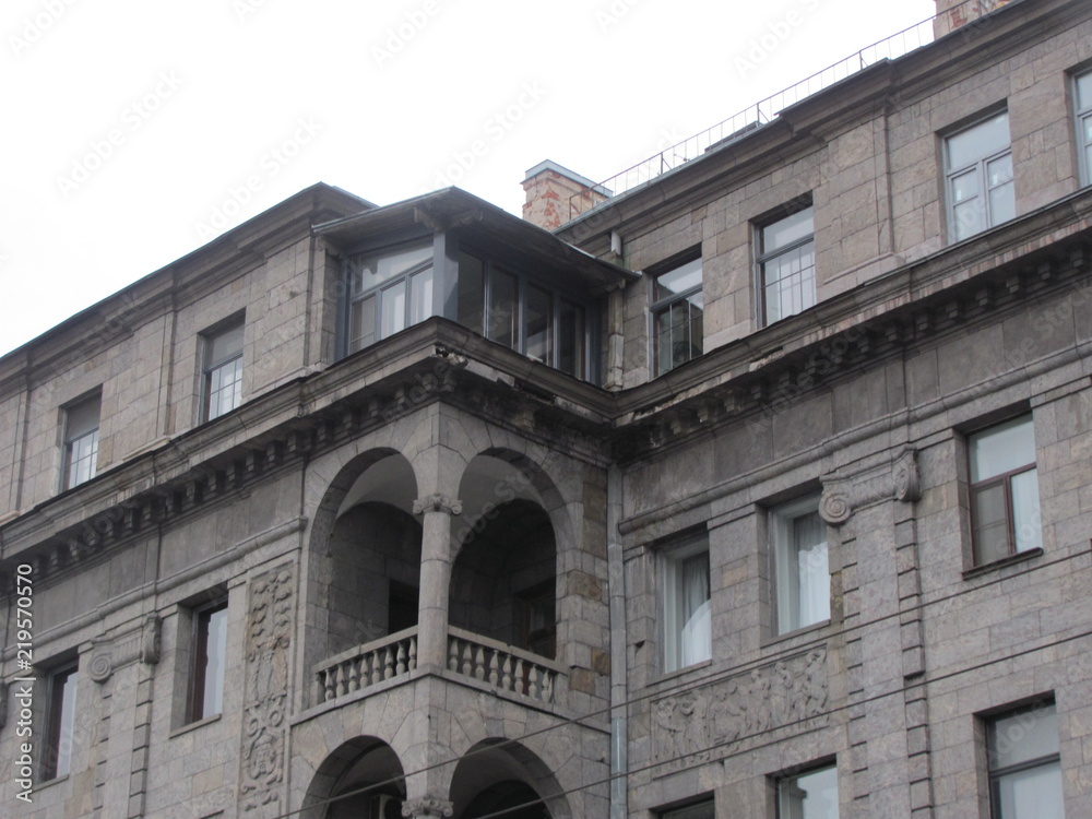 Detail of a beautiful old building, interesting place Detail of a beautiful old building, interesting place