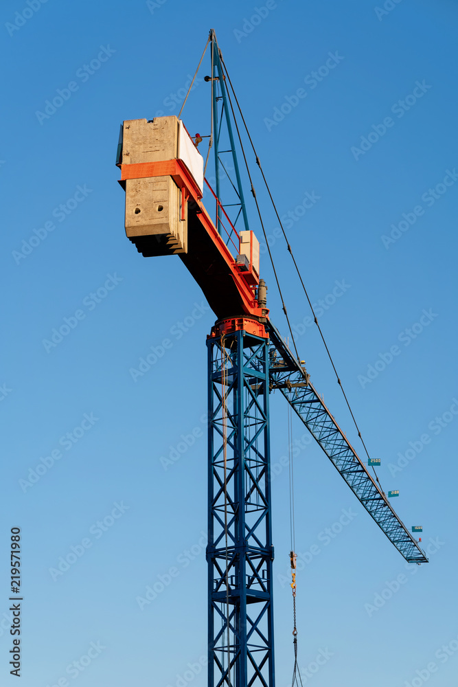 Lifting crane construction equipment