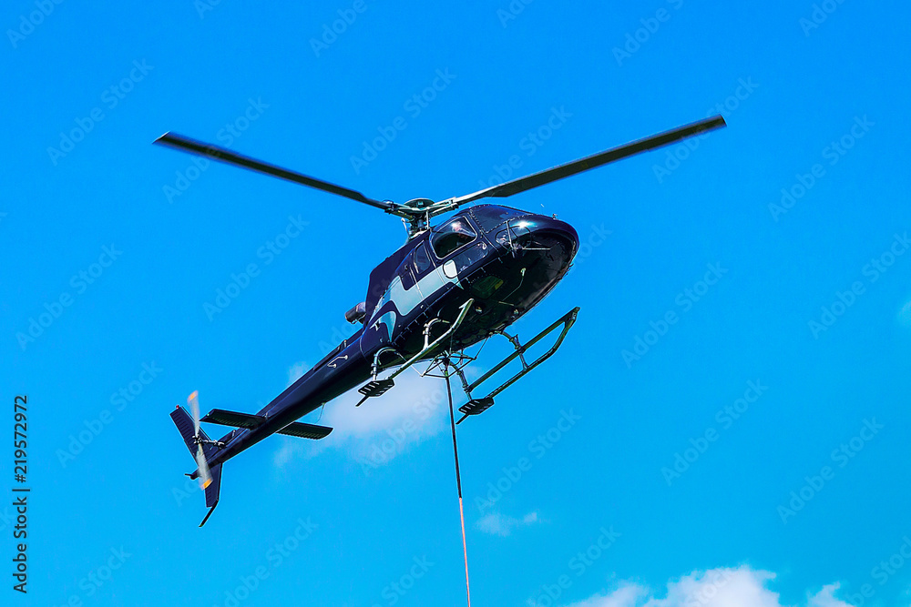 Helicopter flying sky in Lavaux Switzerland Helicopter flying sky in Lavaux Switzerland