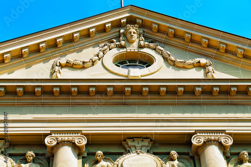 Detail of building in the old city center of Bern photo