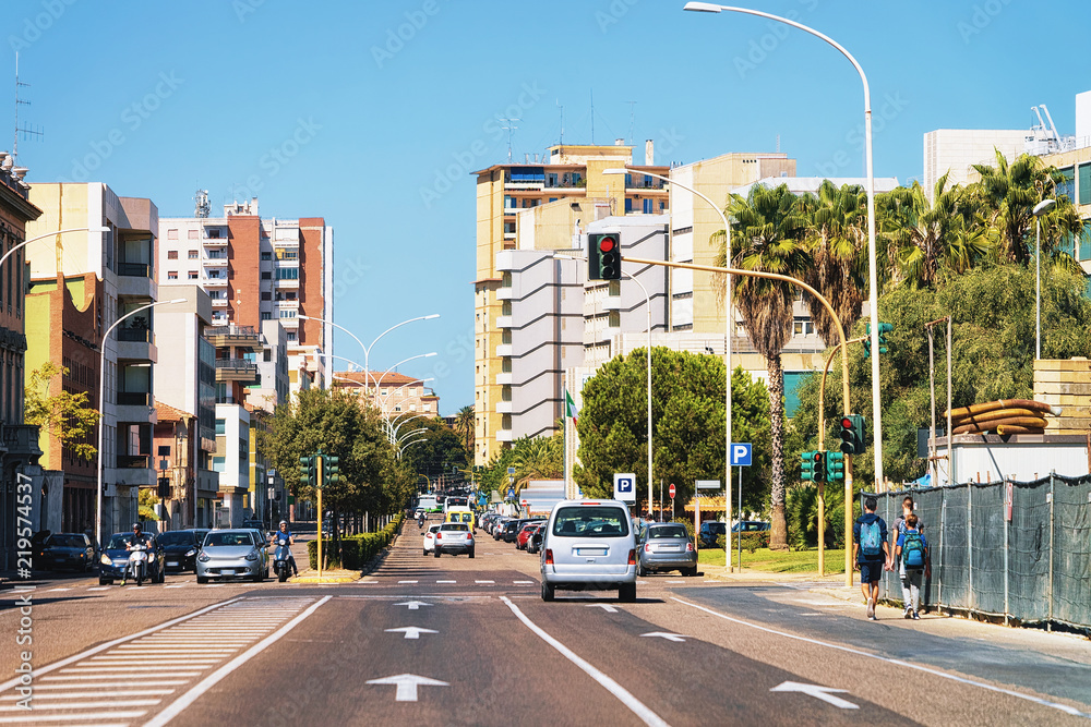 Obraz premium Road in Cagliari