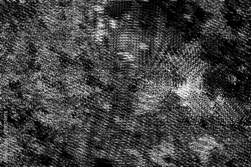Abstract black and white B&W grunge, rough or retro illustrations background. Repeat, surface, cover & concept.