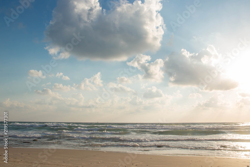 Seascape with clouds