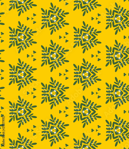 Seamless pattern with flora...