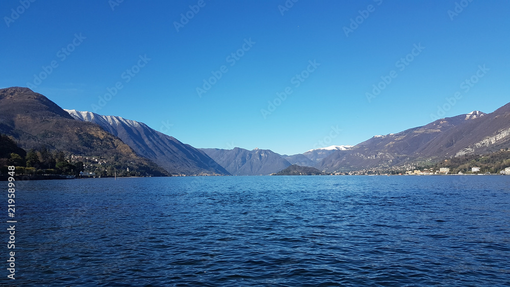Beautiful view on the Como Lake, Italy
