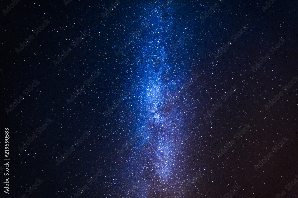 Obraz premium Blue universe and constellation with million stars