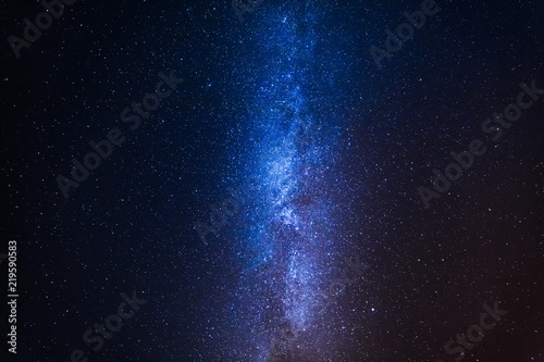 Blue universe and constellation with million stars