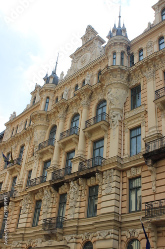 Art Nouveau houses in riga, latvia