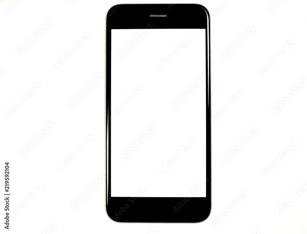 smartphone template isolated on white background copy space smartphone template isolated on white background copy space
