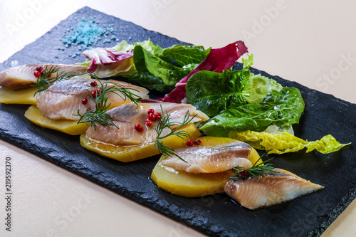 Herring with potao photo