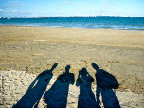 Brazil, Itaparica, Salador Bahia, Schatten, beach, sea