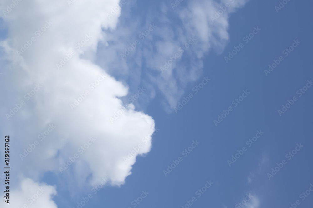  background of white clouds on a blue sky