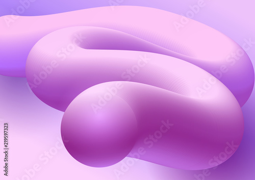 Abstract 3d fluid background