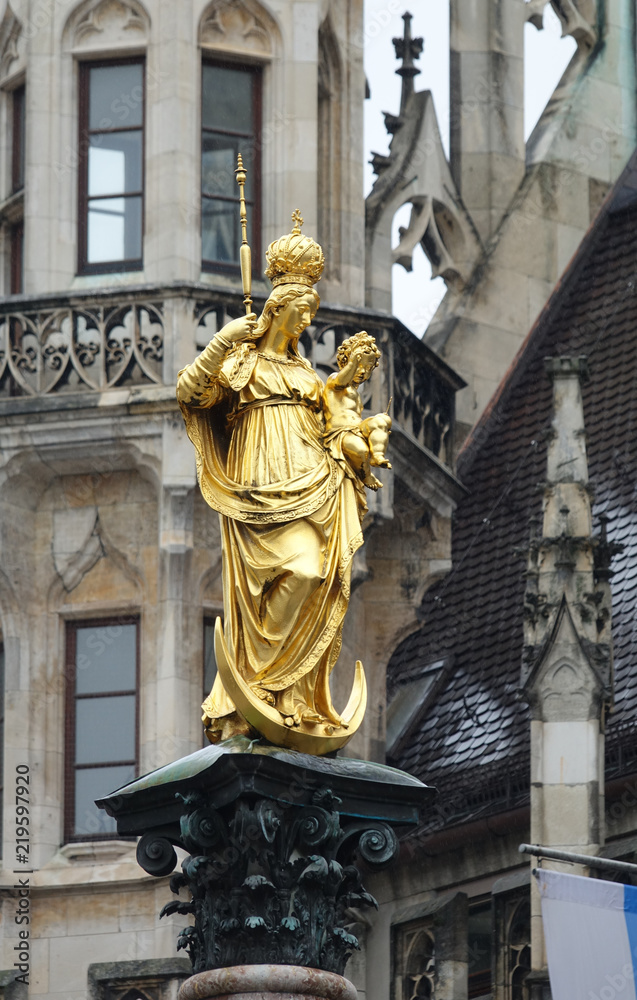 Fototapeta premium Mariensäule in München