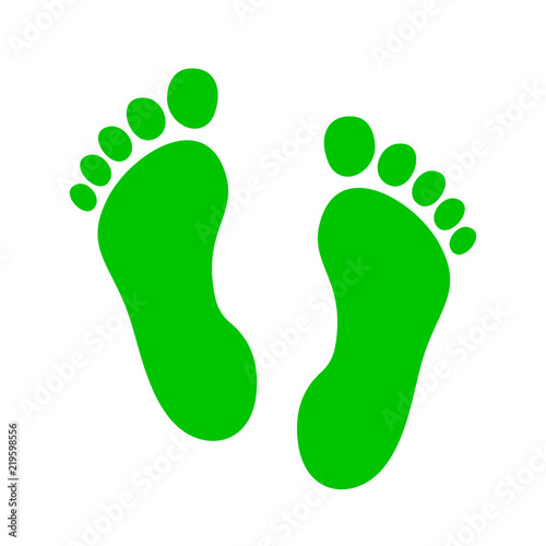 Footprints - stock vector