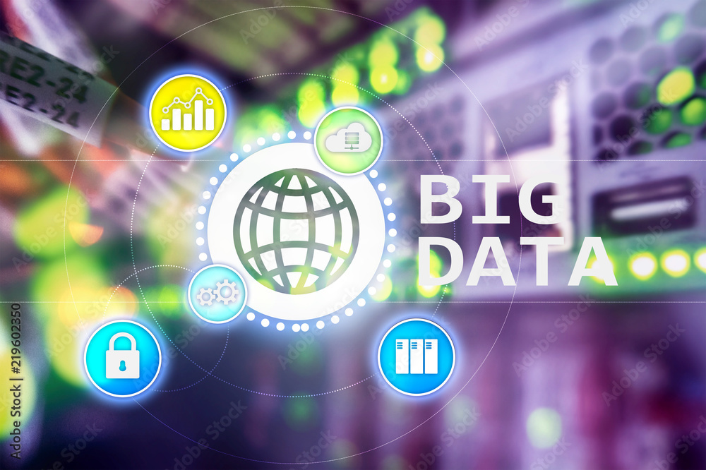 Big data analysing server. Internet and technology. Big data analysing server. Internet and technology.