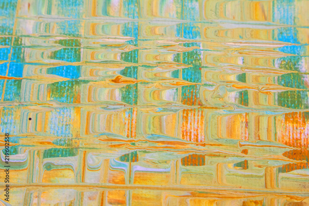 Obraz premium Abstract Lines and Squares in Thick Paint 