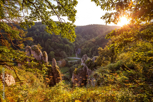 Obraz na płótnie Colorful Ojcow National Park view w salonie