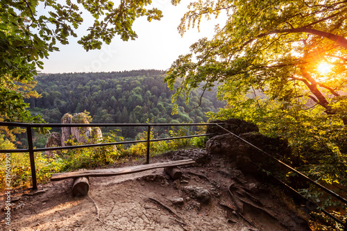 Obraz na płótnie Colorful Ojcow National Park view w salonie