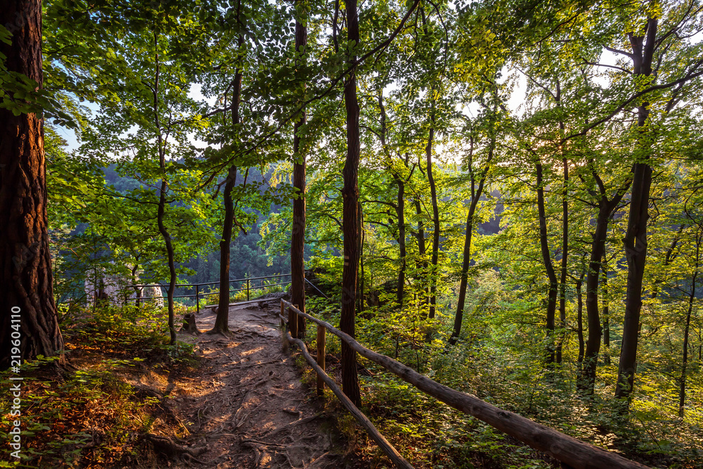 Colorful Ojcow National Park view