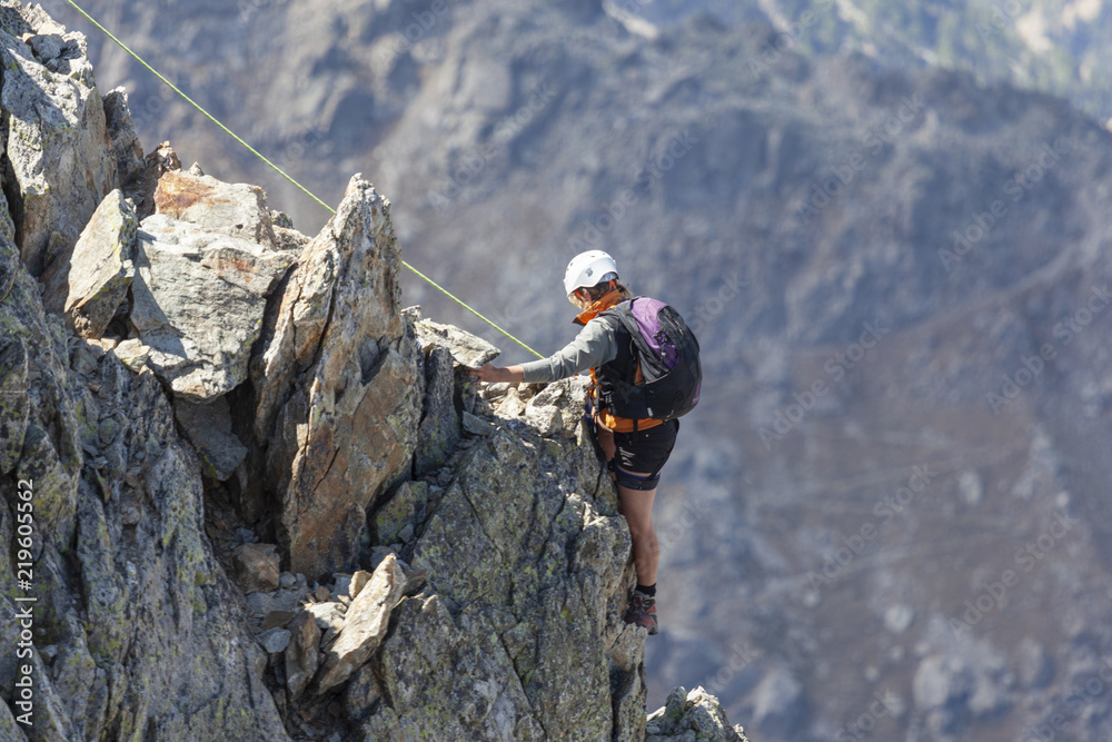 Alpinistes dans le Mercantour