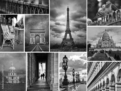 Collage of this fabulous location Paris photo