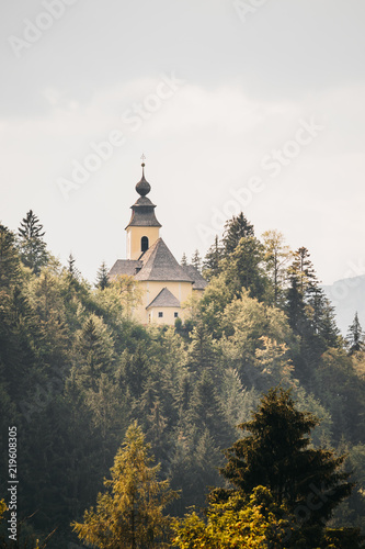 Austrian Mountain with church