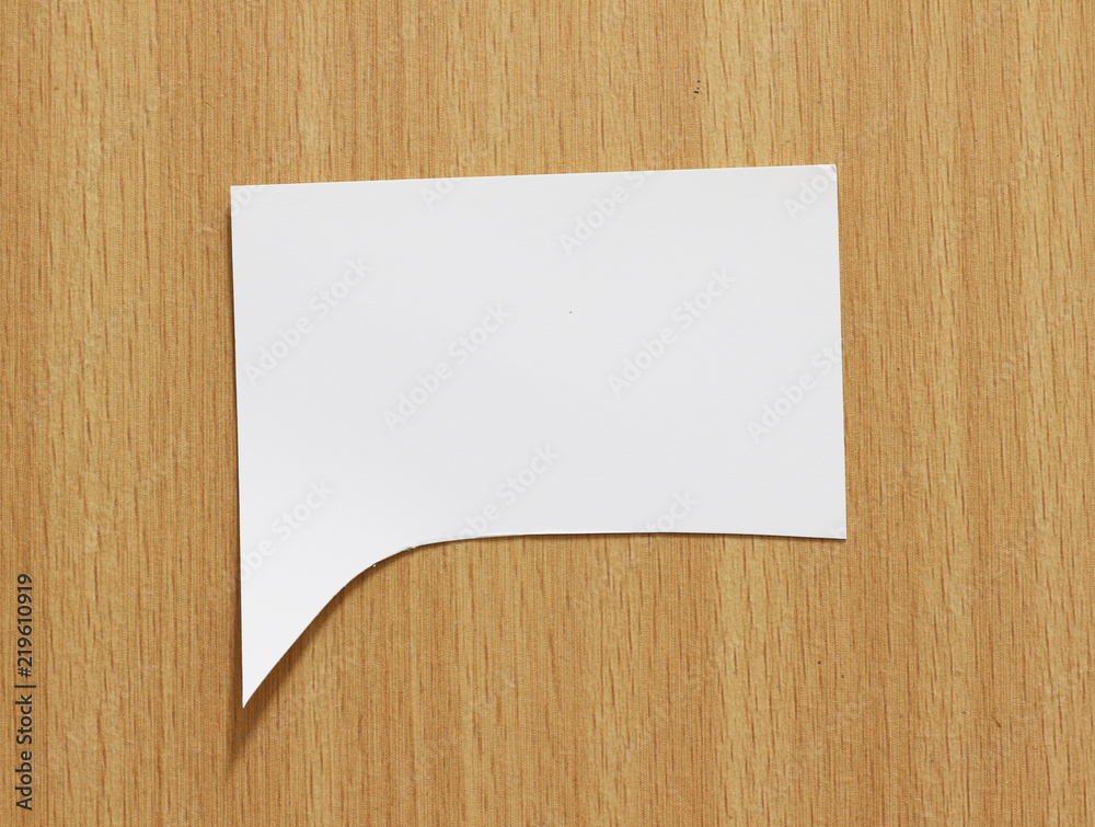 Blank speech bubble paper Blank speech bubble paper