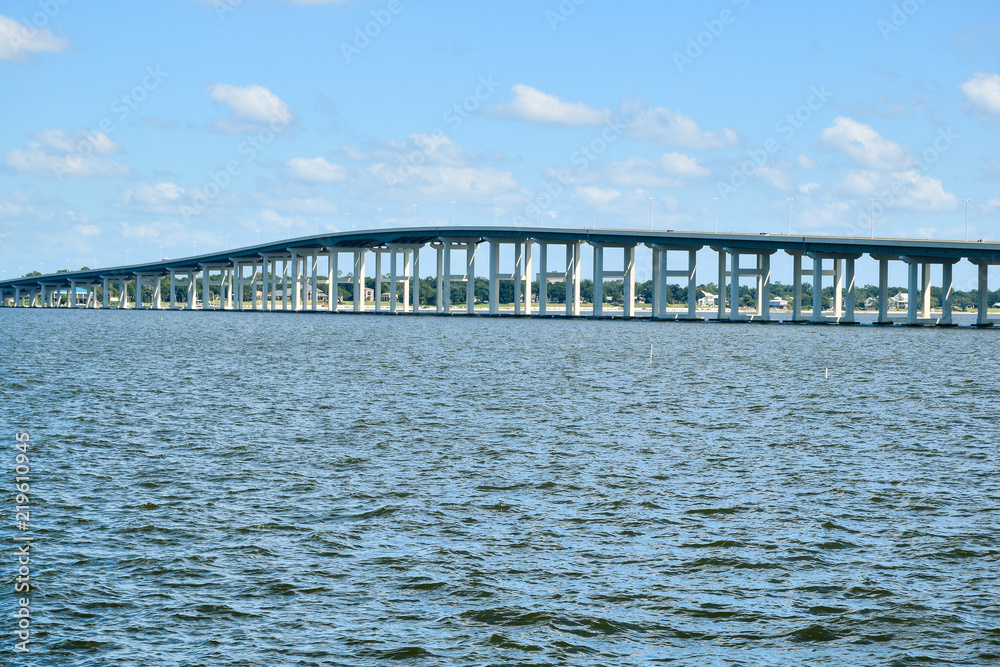 Biloxi Bay Bridge connecting Ocean Springs and Biloxi, Mississippi